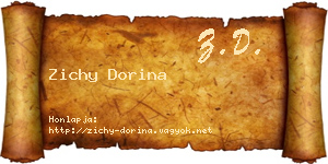 Zichy Dorina névjegykártya